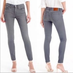 J. Crew skinny toothpick grey jeans 32
